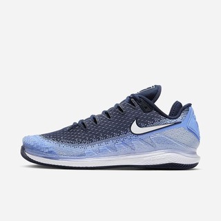 Adidasi Tenis Nike NikeCourt Air Zoom Vapor X Knit Hard Court Barbati Albastru Regal Obsidienne Albi